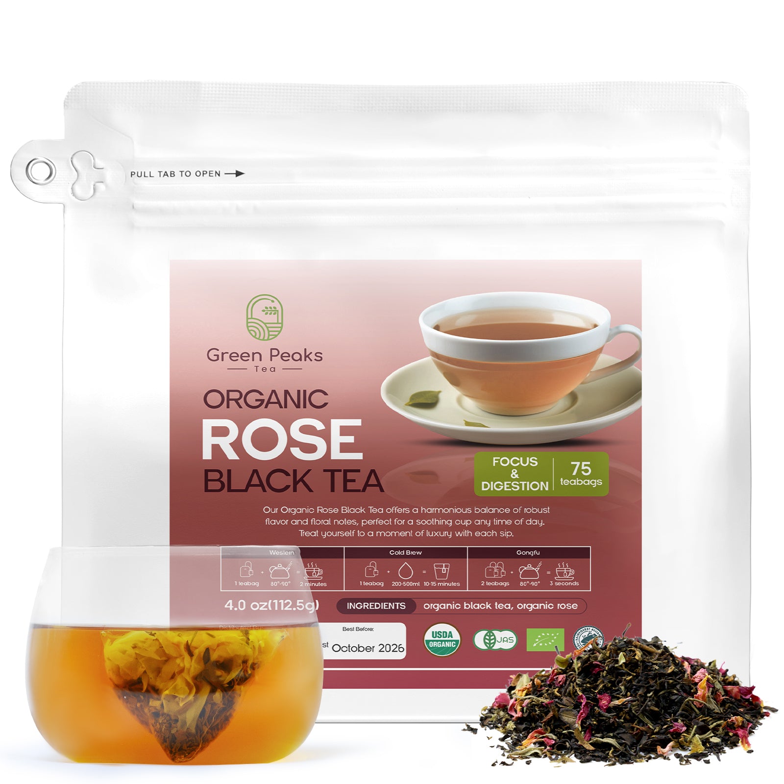 Organic Rose Black Tea