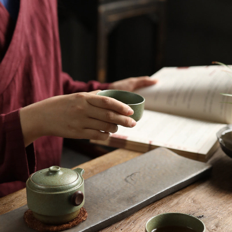 Black Pottery Kung Fu Tea Set