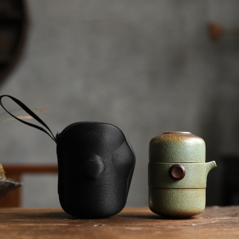 Black Pottery Kung Fu Tea Set