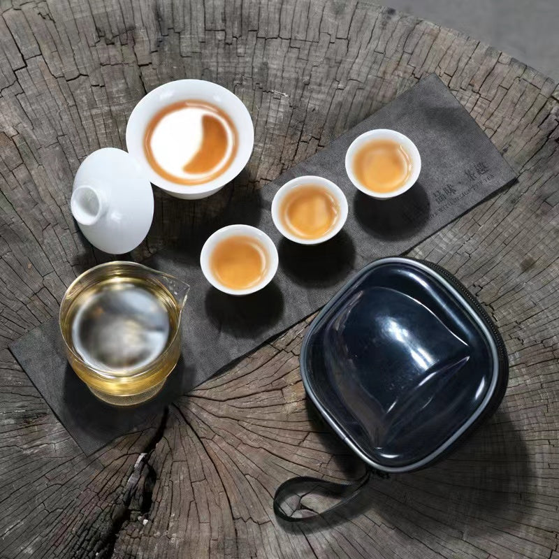 Portable travel tea set