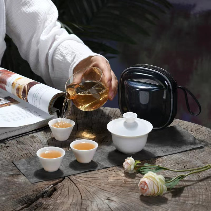 Portable travel tea set