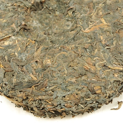 Pu-Erh Tea Cake, Import/Export Corporation, 1990s (Raw/Sheng)